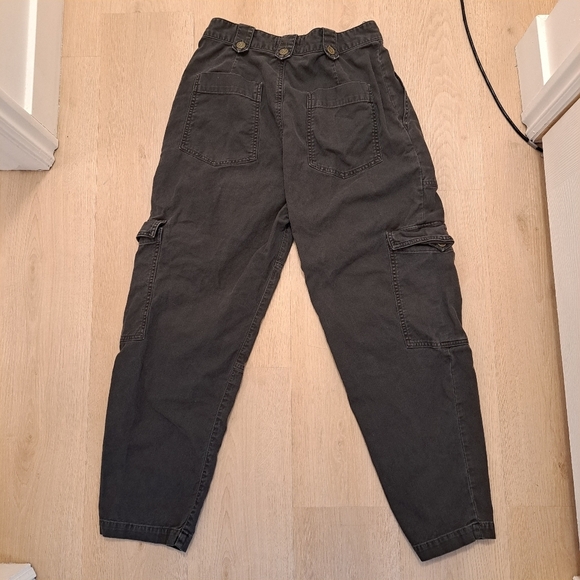 Agolde Dark Grey Barrel Leg Grunce Mila Utility High Waisted Pants Size 28 - Picture 4 of 12